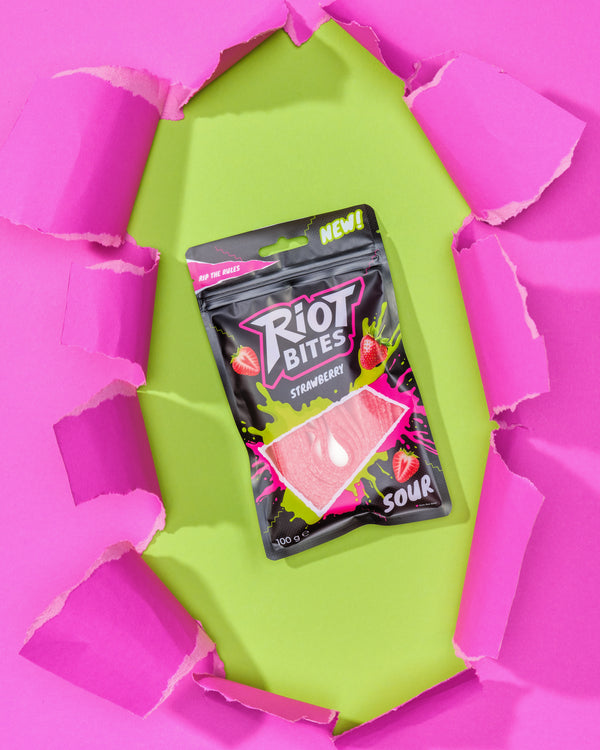 RIOT Strips - Sour Strawberry 100g